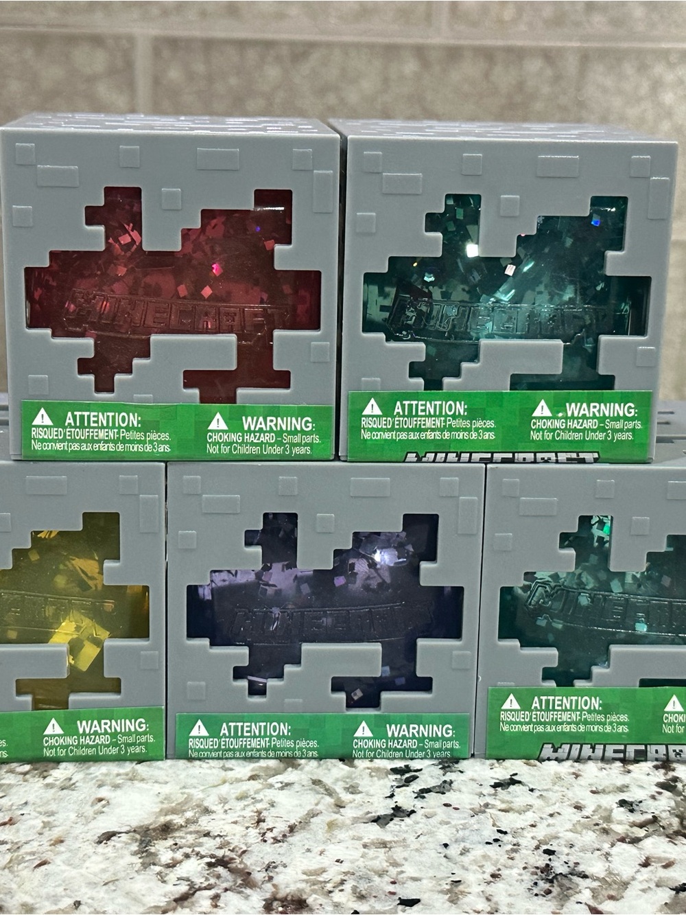 Minecraft Jelly Cube Five Piece Set